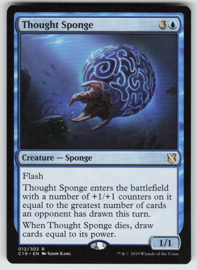 Thought Sponge Rare Commander 2019 12 MTG Near Mint