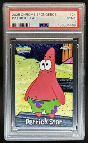2025 Topps Chrome SpongeBob Squarepants Patrick Star #24 PSA 9