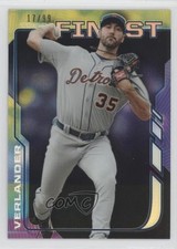 2014 Topps Finest Black Refractor 17/99 Justin Verlander #85 03rx