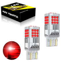 Pure Red LED Brake Stop Light Bulbs 7443 7444 for Honda Accord Civic 2003-2015