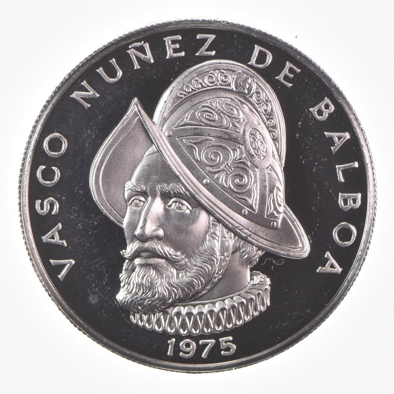 SILVER - WORLD Coin - 1975 Panama 1 Balboa - World Silver Coin *050