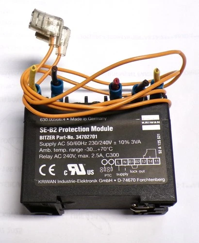 Kriwan SE-B2 Protection Module Bitzer P# 34702701 Used Cut Out / AA4
