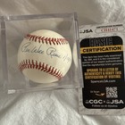 Pee Wee Reese Signed Autographed Dated ONL Baseball - Dodgers HOF - JSA CH41471