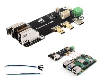 Wonrabai Micro HDMI to HDMI Adapter Board for Raspberry Pi 5 / Raspberry Pi 4...