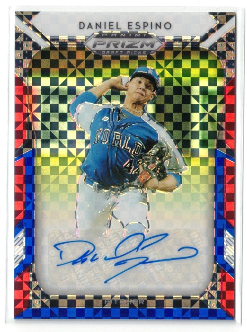 2019 Prizm Draft Picks RWB RC AUTO Daniel Espino! Guardians Rookie Autograph /99