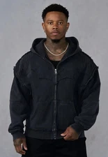 YoungLa Batman Armored Zip-Up Black Wash (Large) WILL BE OFF SALE IN A WEEK!!!
