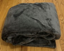 Threshold Microplush Bed Blanket , hot coffee, Full/queen 90" x 92" - LOOKS GRAY