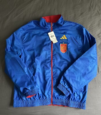 Adidas Spain National Soccer Team Anthem Reversible Jacket Adidas Spain National Soccer Team Anthem Reversible Jacket