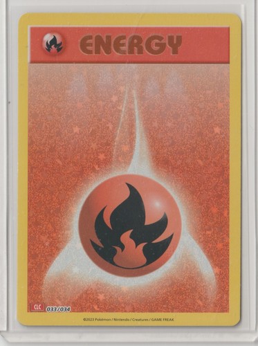 2023 Pokémon TCG Classic: Charizard Deck FIRE ENERGY 33/34 MINT NeverPlayed HOLO