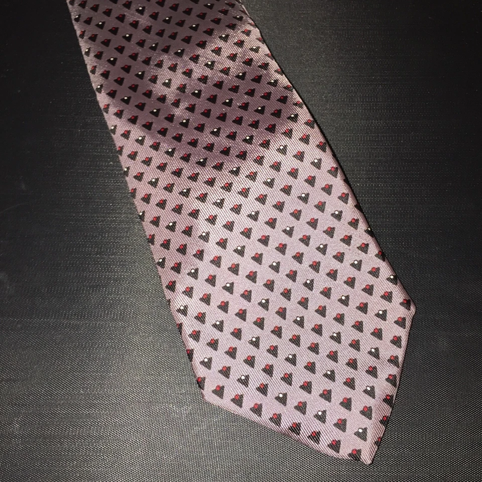 BAMBERGERS TIENDA PARA HOMBRES Corbata para Hombre Vintage Corbata Gris con Triángulos ENVÍO GRATUITO  Foto 4 de 4