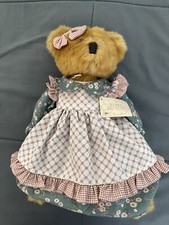 Russ Berrie Vintage plush Bears from the past Collection Mulberry apron 12 inch