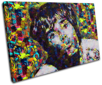 Ian Brown Stein Rosen ikonische Prominente EINZELNE LEINWAND WANDBILD Bild Druck