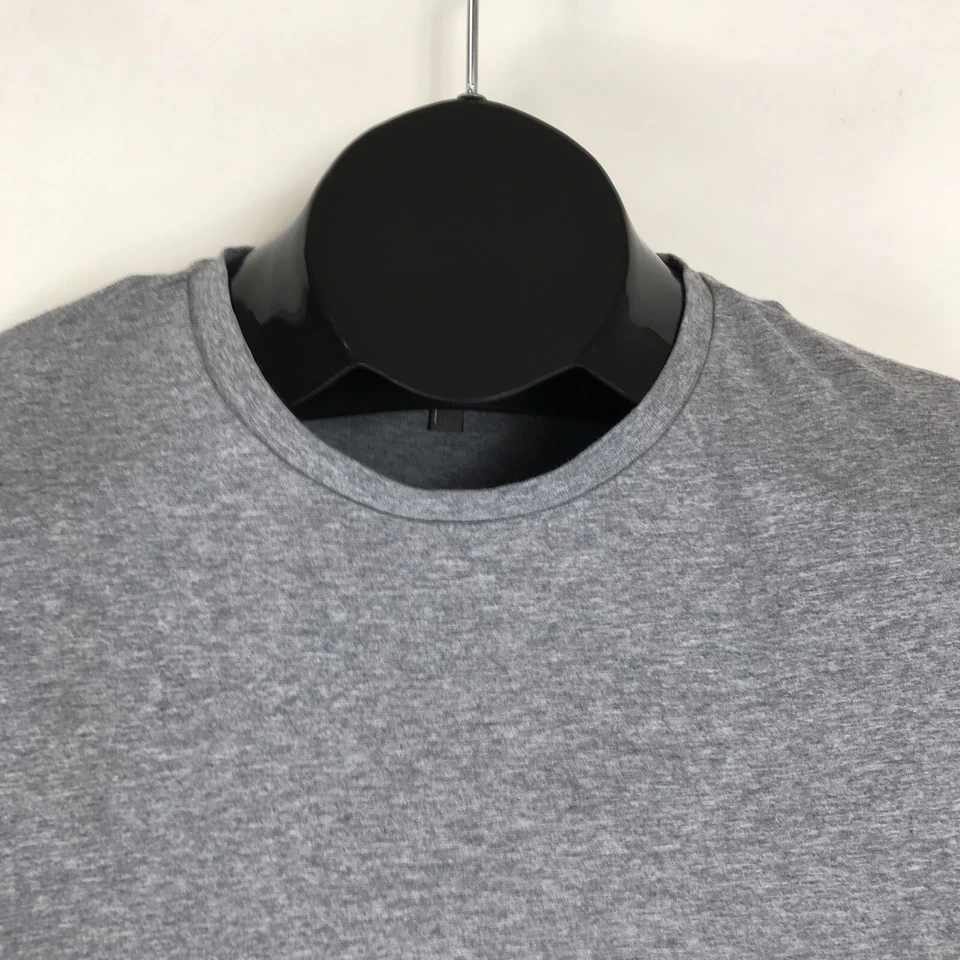 ASOS Crew Neck Tee Women’s Large Gray Short Sleeve Organic Cotton Knit Casual - Image 2 of 4