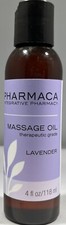  2 PACK Pharmaca Massage Oil - Lavender, 4 oz. - Therapeutic Grade