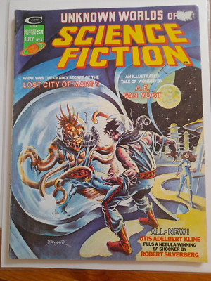 Unknown Worlds of Science Fiction #4 Jul 1975 FINE + 6,5 illustrierte Adaptionen