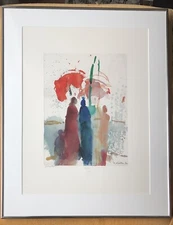 Oskar Koller Lmtd Edt Litho Under The Sunshade Framed Galerie art&book Edition