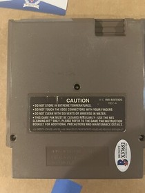 The Simpsons Nancy Cartwright Signed Bart Vs The World NES Game. Beckett