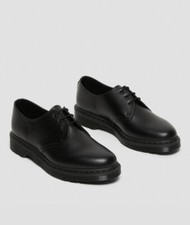 NEW Dr Martens 3 Hole Mono Leather Oxford Shoes - Black - M 11US / L 12US O45