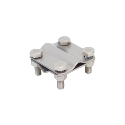Kreuzverbinder L55 aus Edelstahl / Niro für Rd 8-10 mm Blitzschutz Blitzableiter