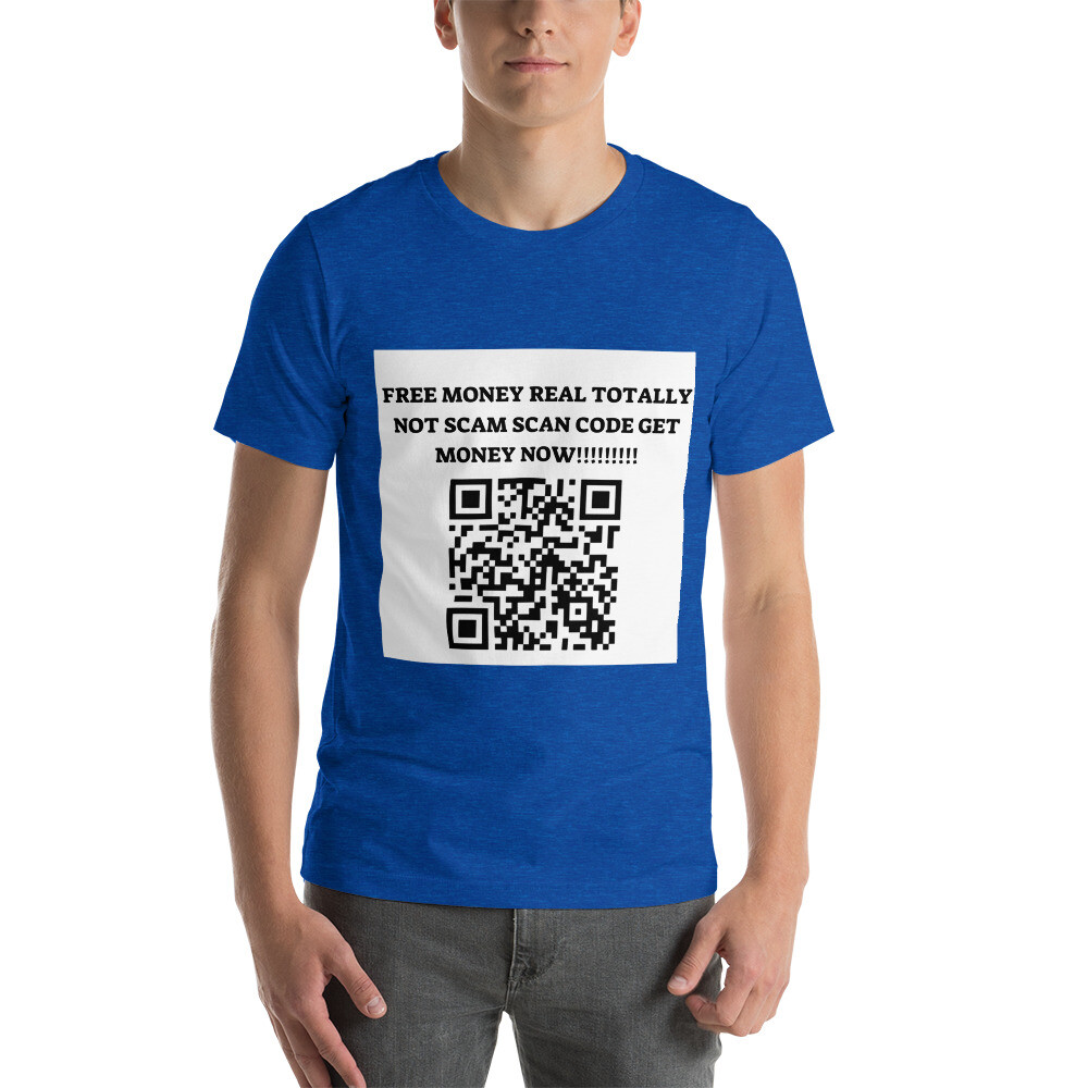 Short-Sleeve T-Shirt rick-roll QRcode meme joke | eBay