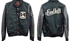 Hysteric Glamour - Stadium Bomber Jacket - Wool X Leather Arms - Size S - New!
