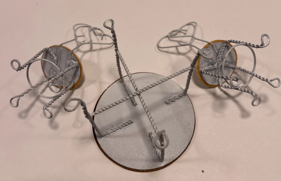 Shackman Metal Dollhouse Bistro Table with Two Chairs Japan Vintage - Charming - Image 3 of 3