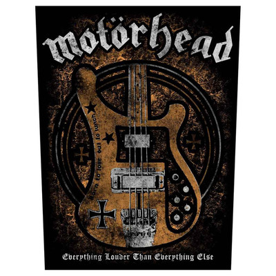 Motörhead Backpatch Rückenaufnäher · Lemmy Bass · Offizieller Metal Band Merch