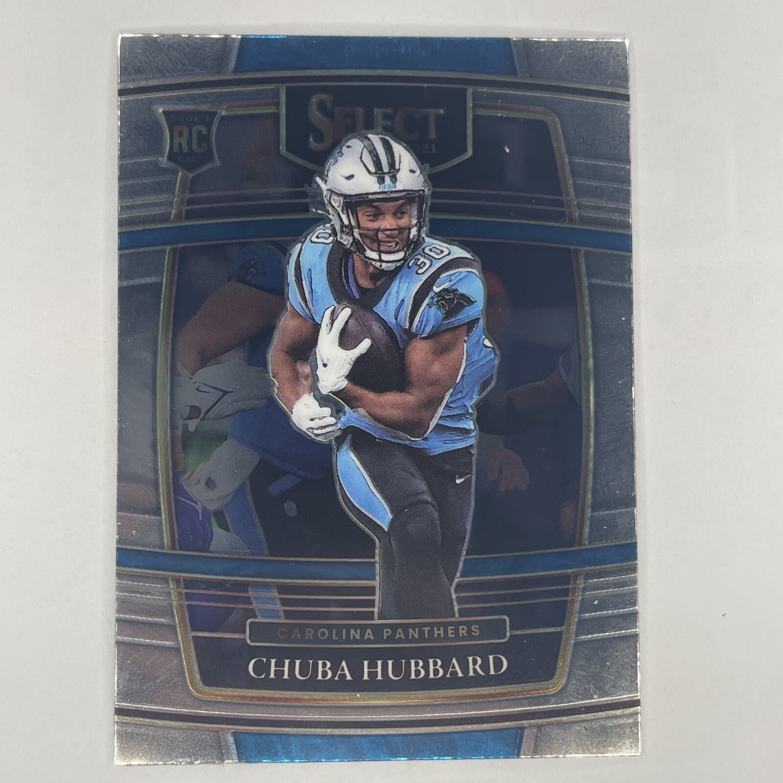 2021 Panini Select #76 Concourse Chuba Hubbard RC Rookie Card Carolina Panthers
