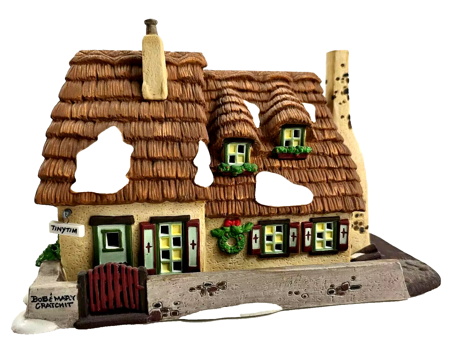 Dept 56 Dickens Village The Christmas Carol Cottage Smoking Chimney 1996 #58339