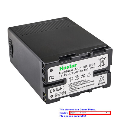 Kastar Battery Replacement for Sony BP-U98 BP-U90 BP-U60 Sony PMW-100 Camcorder