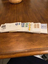 VINTAGE 1961-1963 FIRST DAY OF ISSUE US POSTAGE STAMPS ON ENVELOPES, POSTMARKED 