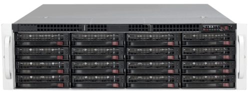 3U Supermicro 16 Bay SAS2 6GPS External JBOD Storage Expander W/ Rail 16 caddies - Picture 2 of 6