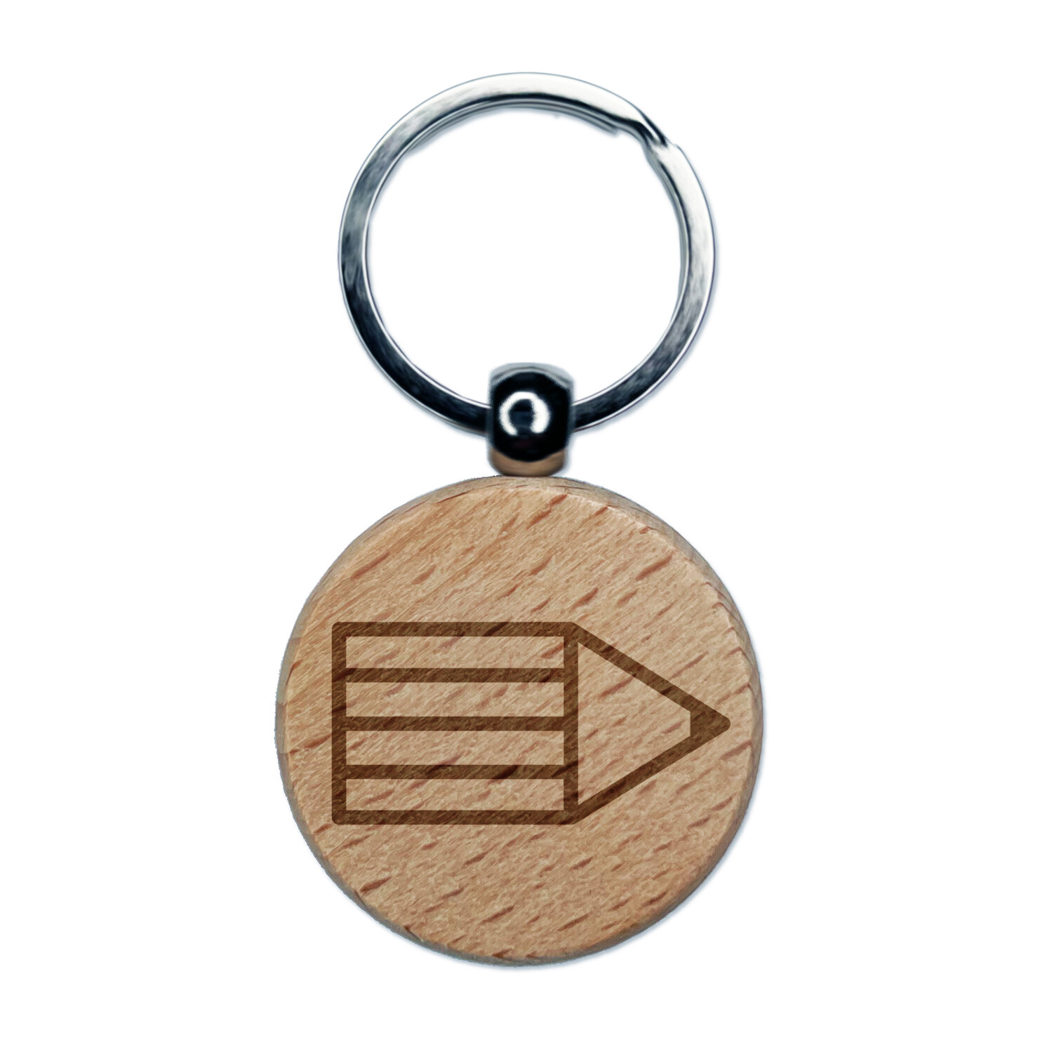 Engraved Wooden Pencil Stub Keychain for Homework Motivation  