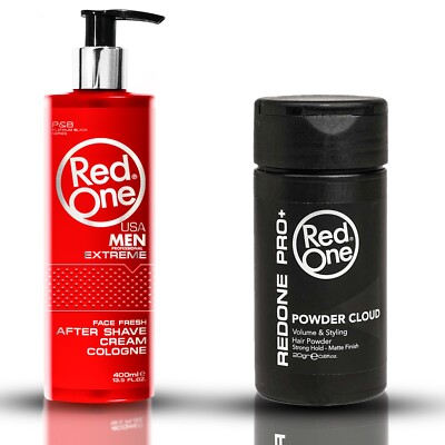 RedOne Aftershave Cream Cologne Extreme Lotion 400ml&Hair Styling ...