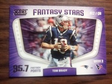 2018 Score football #6 Fantasy Stars Tom Brady 
