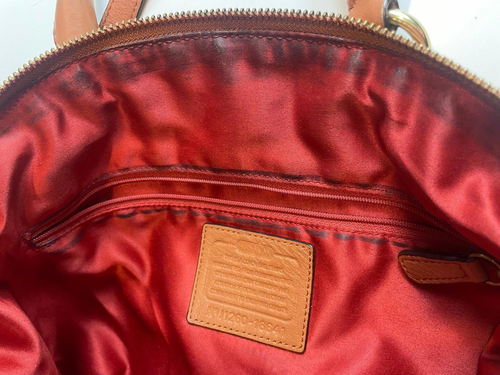 COACH Madison Lindsey Brown Leather Convertible Satchel, Crossbody Strap 18641 - Picture 8 of 9