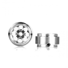Staffs STAFFS92 Minilite Style Aluminum Wheels Silver 15.8 x 8.5mm x2