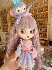 Dreamy Hair Blythe doll Custom make up Cute Bunny teeth Factory Joint Body 12"