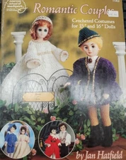 Romantic Couples 15" and 16" Doll Costumes crochet pattern booklet Romeo Juliet