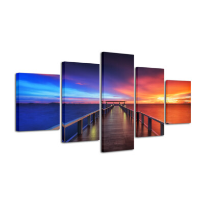 Large Canvas Print Picture Photo Painting Landscape Bridge Home Decor Art Framed
