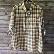 Eddie Bauer Men's Classic Fit Short-Sleeved Button-Down Shirt Size XL Plaid NWOT