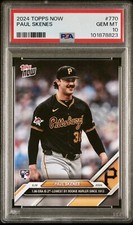 paul skenes graded rookie card Graded 2023 Topps Bowman Draft Paul Skenes #BDN7 Draft Night Rookie RC main image 1