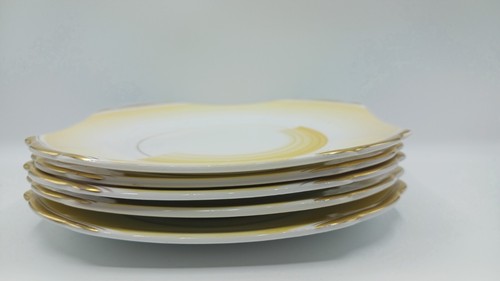 5 Piece Antique Vintage Art Deco Shelley Patches & Shades Dessert Plates 6.25" - Picture 4 of 4