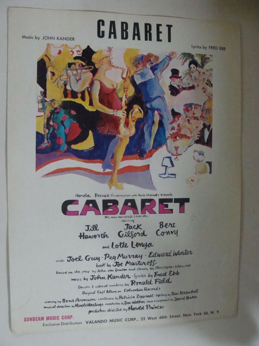 Cabaret 1966 by John Kander & Fred Ebb Joel Grey Jill