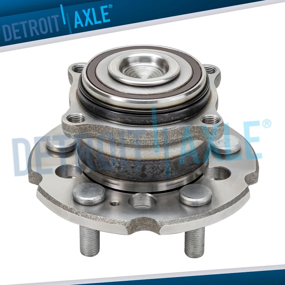 Kit De 4 Conjuntos De Rodamientos Y Bujes De Rueda Delanteros Y Traseros Para Honda Pilot 2009-2015, Tracción Delantera, Marca Detroit Axle