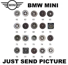 #61-80 for BMW MINI LOCK LOCKING WHEEL BOLT NUT REMOVER MASTER KEY SECURITY KEY