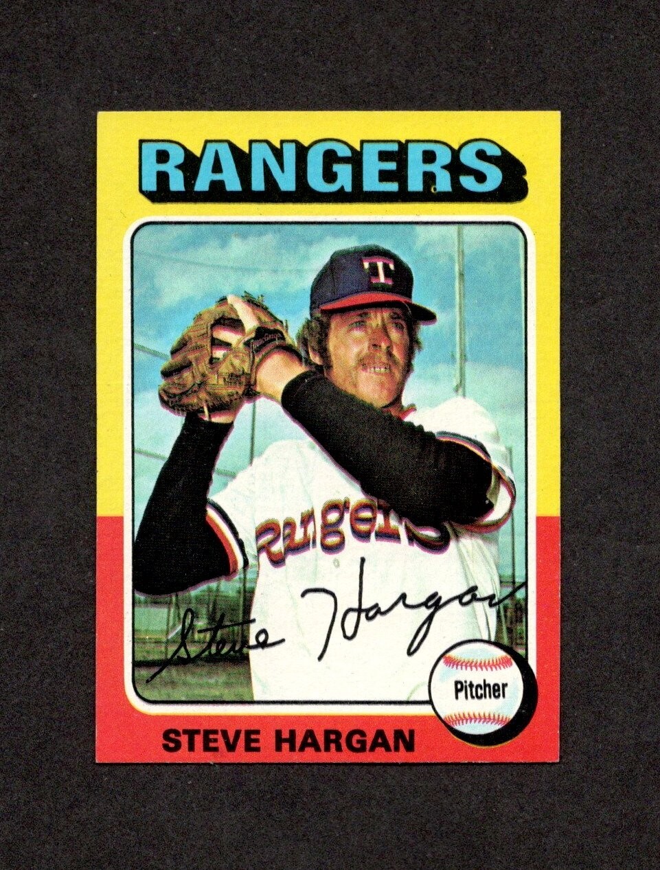 1975 Topps Baseball Mini Card #362 Steve Hargan Texas Rangers NRMT *aa