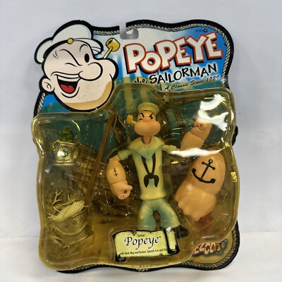 Mezco - Popeye Sailor Man (Series 2) - Popeye 5'' Action Figure 2001 Sealed
