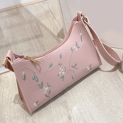 Damen Schultertasche Spitze Blumen Handtasche Hobo Bag weiches PU Leder Mädchen Handtasche - Bild 21 von 38