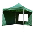 PROFI Falt Pavillon mit 4 Seitenteilen 3x3m grün wasserdicht Festzelt Marktzelt